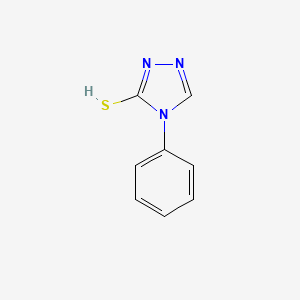 molecular formula C8H7N3S B7761020 4-phenyl-1,2,4-triazole-3-thiol 