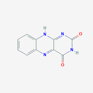 molecular formula C10H6N4O2 B7761042 10H-benzo[g]pteridine-2,4-dione 