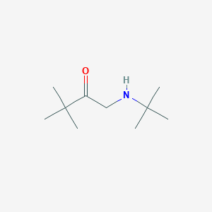 molecular formula C10H21NO B7761169 1-(tert-butylamino)-3,3-dimethylbutan-2-one CAS No. 59288-28-7