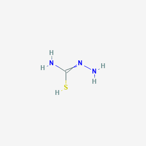 molecular formula CH5N3S B7761263 N'-aminocarbamimidothioic acid 