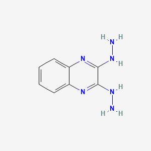 molecular formula C8H10N6 B7761295 2,3-Dihydrazinylquinoxaline CAS No. 73029-86-4