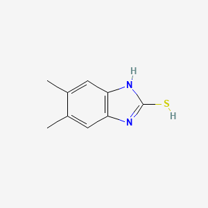 molecular formula C9H10N2S B7761312 5,6-dimethyl-1H-benzimidazole-2-thiol 