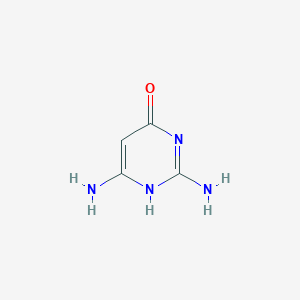 molecular formula C4H6N4O B7761322 2,6-diamino-1H-pyrimidin-4-one 