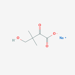 molecular formula C6H9NaO4 B7761359 sodium;4-hydroxy-3,3-dimethyl-2-oxobutanoate 