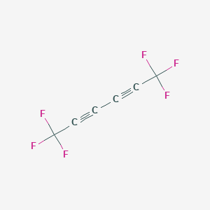molecular formula C6F6 B077615 2,4-Hexadiyne, 1,1,1,6,6,6-hexafluoro- CAS No. 10524-09-1