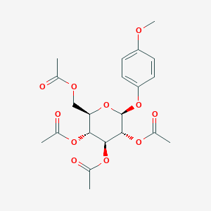 molecular formula C21H26O11 B077616 4-Methoxyphenyl 2,3,4,6-Tetra-O-acetyl-beta-D-glucopyanoside CAS No. 14581-81-8