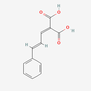 molecular formula C12H10O4 B7761628 Cinnamylidenemalonic acid CAS No. 28028-86-6
