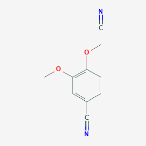 molecular formula C10H8N2O2 B7761713 2-(4-Cyano-2-methoxy-phenoxy)acetonitrile 