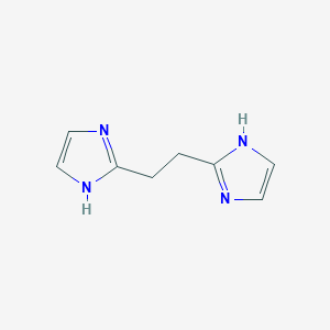 molecular formula C8H10N4 B077620 2-[2-(1H-imidazol-2-yl)ethyl]-1H-imidazole CAS No. 14700-41-5