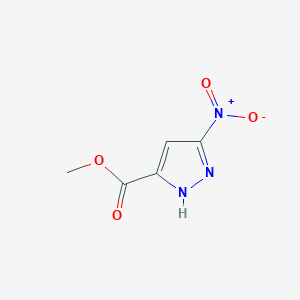 molecular formula C5H5N3O4 B7762047 methyl 3-nitro-1H-pyrazole-5-carboxylate 