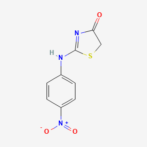 molecular formula C9H7N3O3S B7762180 2-(4-nitroanilino)-1,3-thiazol-4-one 
