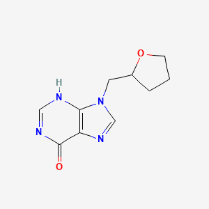 molecular formula C10H12N4O2 B7762303 9-(oxolan-2-ylmethyl)-3H-purin-6-one 
