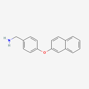 molecular formula C17H15NO B7762349 (4-(Naphthalen-2-yloxy)phenyl)methanamine CAS No. 937599-01-4