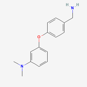 B7762354 4-[3-(Dimethylamino)phenoxy]benzenemethanamine CAS No. 937599-03-6