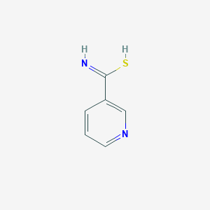 molecular formula C6H6N2S B7762434 pyridine-3-carboximidothioic acid 