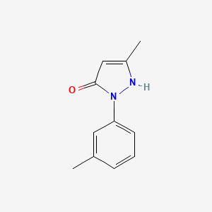 molecular formula C11H12N2O B7762441 3-methyl-1-(3-methylphenyl)-1H-pyrazol-5-ol CAS No. 35496-20-9