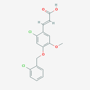 (2E)-3-{2-Chloro-4-[(2-chlorobenzyl)oxy]-5-methoxyphenyl}acrylic acid
