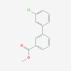 molecular formula C14H11ClO2 B7762990 Methyl 3'-chloro[1,1'-biphenyl]-3-carboxylate 