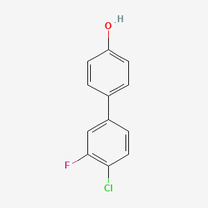 molecular formula C12H8ClFO B7763118 4'-Chloro-3'-fluoro-[1,1'-biphenyl]-4-ol CAS No. 893736-99-7