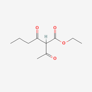 molecular formula C10H16O4 B7763186 Ethyl 2-acetyl-3-oxohexanoate CAS No. 63765-76-4