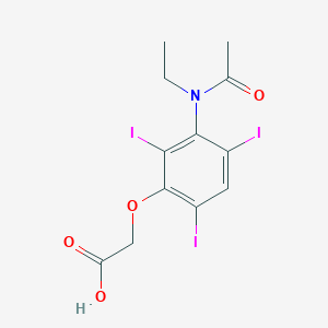 Acetic acid, (3-(N-ethylacetamido)-2,4,6-triiodophenoxy)-