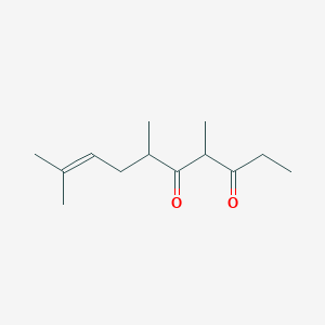 8-Decene-3,5-dione, 4,6,9-trimethyl-