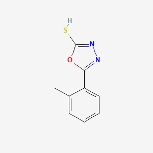 molecular formula C9H8N2OS B7763497 5-(2-methylphenyl)-1,3,4-oxadiazole-2-thiol 