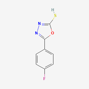 molecular formula C8H5FN2OS B7763503 5-(4-fluorophenyl)-1,3,4-oxadiazole-2-thiol 