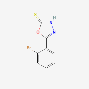 molecular formula C8H5BrN2OS B7763518 5-(2-Bromophenyl)-1,3,4-oxadiazole-2-thiol CAS No. 203268-68-2