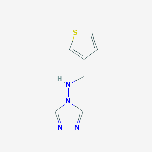 molecular formula C7H8N4S B7763624 N-(thiophen-3-ylmethyl)-1,2,4-triazol-4-amine 