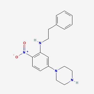 N-(2-nitro-5-piperazin-1-ylphenyl)-N-(2-phenylethyl)amine