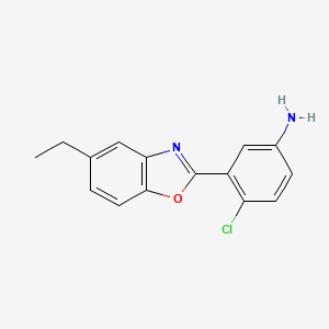 4-Chloro-3-(5-ethyl-1,3-benzoxazol-2-yl)aniline