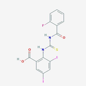 molecular formula C15H9FI2N2O3S B7763720 N-Butyl-4-(4-butylaminophenyl)aniline 