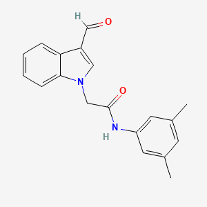 N-(3,5-Dimethylphenyl)-2-(3-formyl-1H-indol-1-yl)acetamide