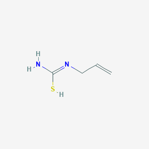 molecular formula C4H8N2S B7764313 N'-prop-2-enylcarbamimidothioic acid 