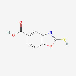 molecular formula C8H5NO3S B7764403 2-sulfanyl-1,3-benzoxazole-5-carboxylic acid 