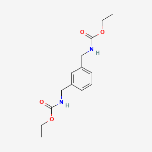 molecular formula C14H20N2O4 B7764669 Ethyl N-[[3-[(ethoxycarbonylamino)methyl]phenyl]methyl]carbamate 
