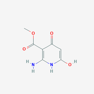molecular formula C7H8N2O4 B7764692 methyl 2-amino-6-hydroxy-4-oxo-1H-pyridine-3-carboxylate 