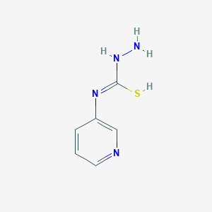 molecular formula C6H8N4S B7764802 N-amino-N'-pyridin-3-ylcarbamimidothioic acid 