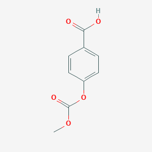 molecular formula C9H8O5 B077649 4-[(甲氧基羰基)氧基]苯甲酸 CAS No. 14180-11-1