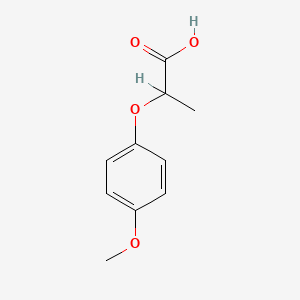 molecular formula C10H12O4 B7764946 2-(4-Methoxyphenoxy)propanoic acid, (-)- CAS No. 4276-74-8