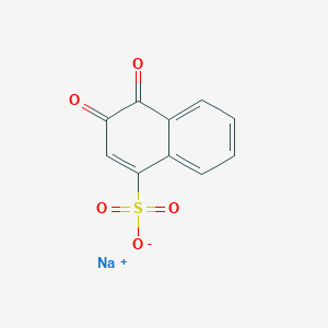 molecular formula C10H5NaO5S B7765185 sodium;3,4-dioxonaphthalene-1-sulfonate 