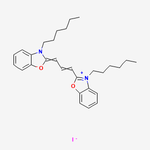 molecular formula C29H37IN2O2 B7765245 3,3'-Dihexyloxacarbocyanine iodide 