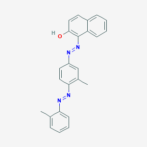 molecular formula C24H20N4O B077659 1-[[3-Methyl-4-[(2-methylphenyl)azo]phenyl]azo]-2-naphthol CAS No. 13463-64-4