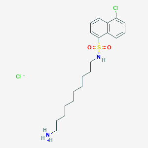 10-[(5-Chloronaphthalen-1-yl)sulfonylamino]decylazanium;chloride
