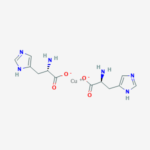 molecular formula C12H16CuN6O4 B077661 Copper Histidine CAS No. 12561-67-0