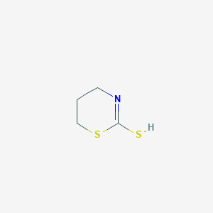 molecular formula C4H7NS2 B7766317 5,6-dihydro-4H-1,3-thiazine-2-thiol 