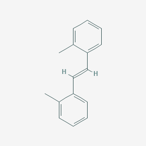 molecular formula C16H16 B077664 Benzene, 1,1'-(1,2-ethenediyl)bis(2-methyl- CAS No. 10311-74-7
