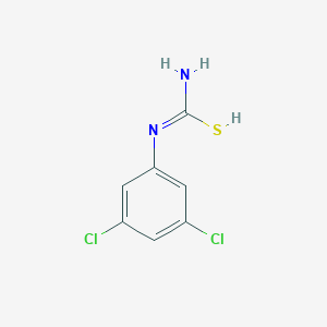 molecular formula C7H6Cl2N2S B7766530 N'-(3,5-dichlorophenyl)carbamimidothioic acid 