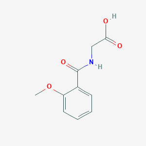 molecular formula C10H11NO4 B077668 (2-Methoxy-benzoylamino)-acetic acid CAS No. 13443-58-8